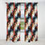 Enchanted - Motif de marbre blanc et bleu - Rideau occultant en marbre abstrait - 1 panneaux-107538900