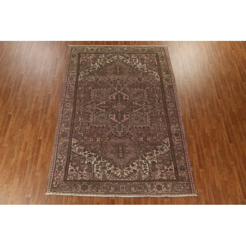 Tapis géométrique rétro 8 x 11