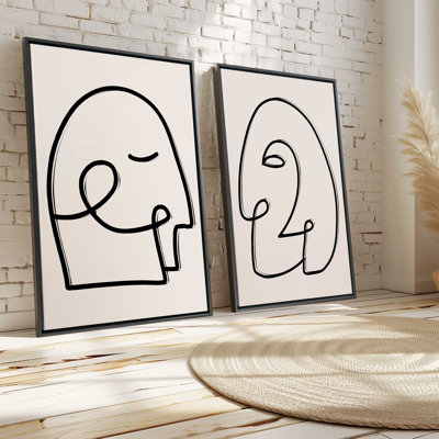 «Mindful Gaze», 2 pièces sur toile