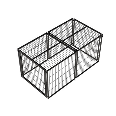Grande cage pour chien chenil pour chien moyen avec parc, cage pour animal de compagnie, intérieur