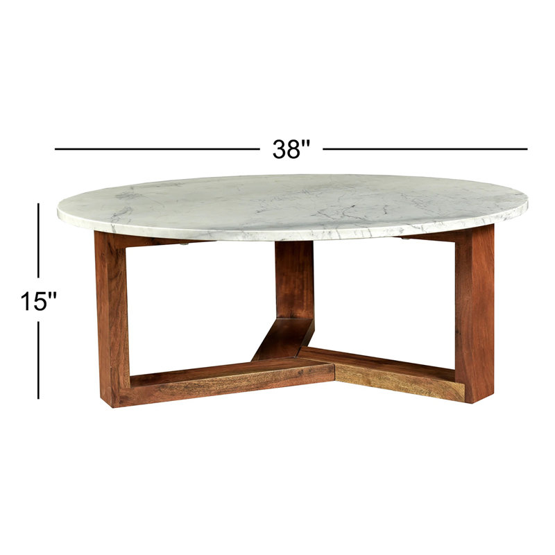 Table basse Hollins, Brun