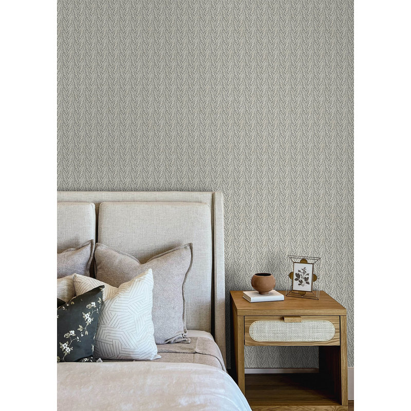 Papier peint feuilles de coleus, Beige