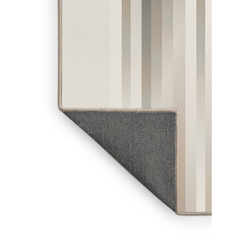 Tapis gris moelleux doux et moelleux à teinte minimaliste himrod, 7 x 9