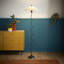 155cm Black Metal Floor Lamp
