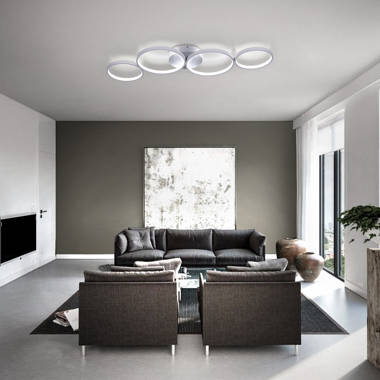 - Perspections Dimmbar Metall LED Bewertungen Deckenlampe & Schwarz Modern Design aus 82CM
