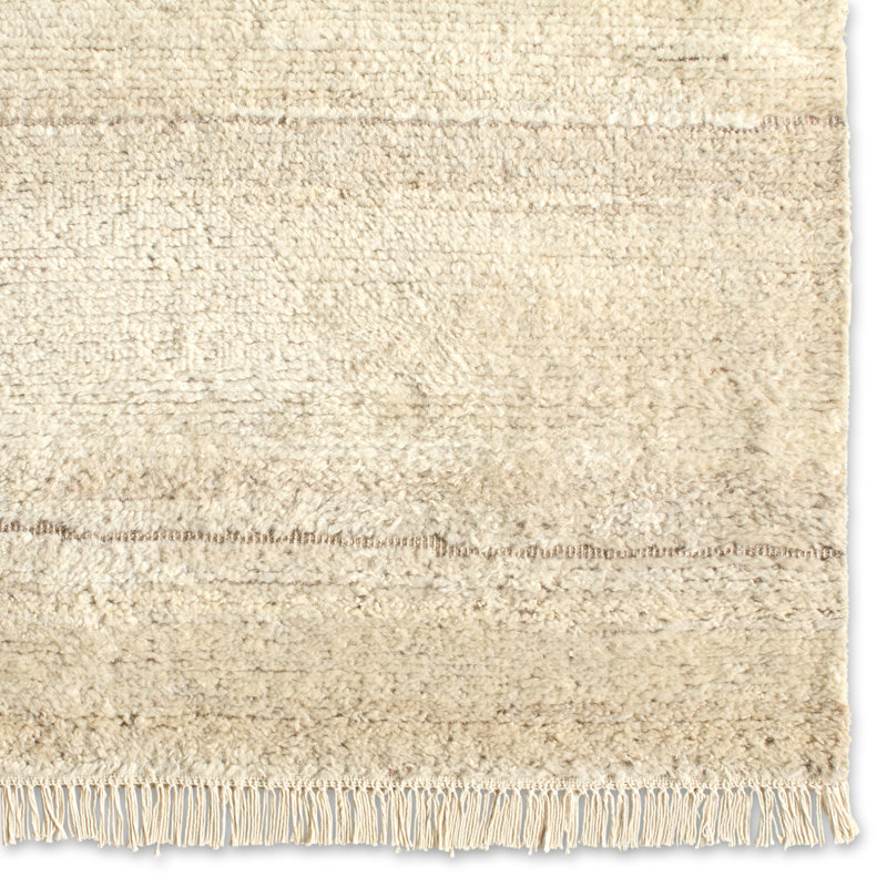 Jaipur Living Imlil Handknotted Striped Gray Area Rug (6'X9' Rectangle), Rectangle 6' x 9'
