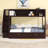 Twin Over Full Bunk Bed With Shelfs, Storage Staircase And 2 Drawers-404510894