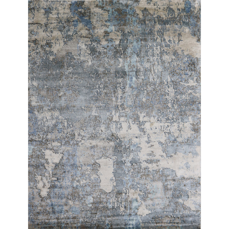 Area Rug in Gray, Rectangle 10' x 14'