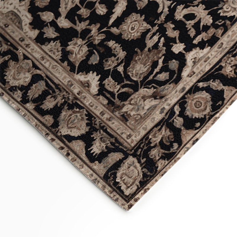 Tapis d'intérieur et d'extérieur gris Persian, Rectangle 9 pi x 12 pi