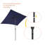 Parasol de marché rectangulaire 120 po x 78 po Dorelia-1064971988