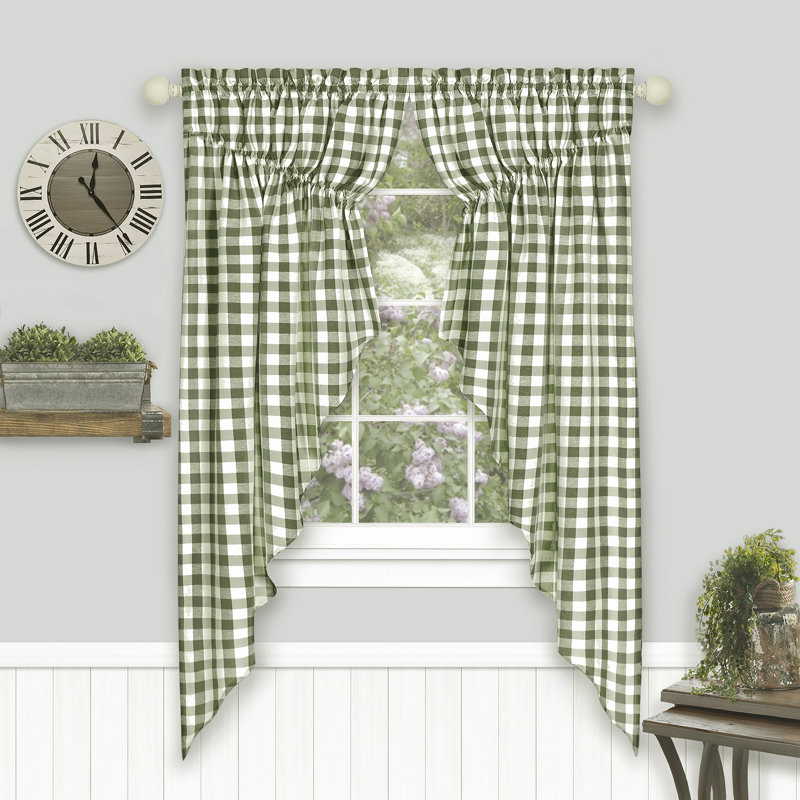 Mohr Semi Sheer Curtain Pair, Sage