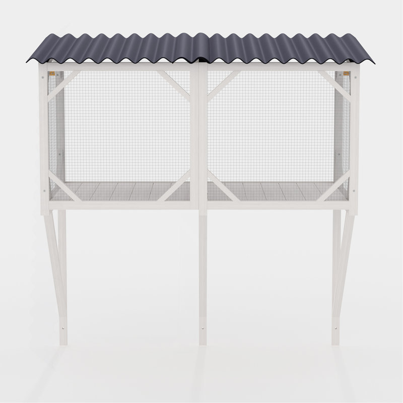 Boîte pour chat, fenêtre d'extérieur pour chat 43,3 po pour bronzer, faire la sieste et regarder, perchoir pour grands chats d'intérieur - utilisation toutes saisons, cage pour chat