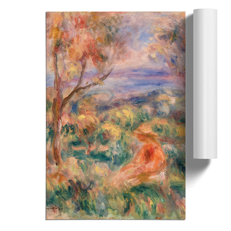 Seated Woman by Pierre Auguste Renoir - Frameless Print, 30cm H x 21cm W x 0.1cm D