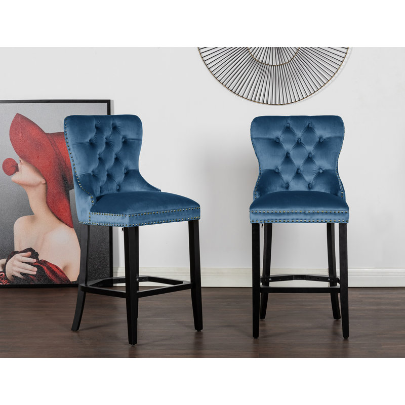 Cantu Bar Stool, Blue