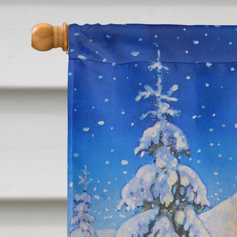 Drapeau de jardin renne Zkon, H 28 po x l 40 po