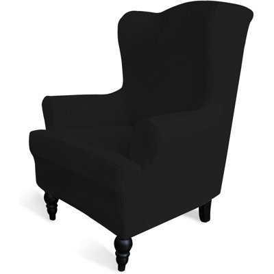 Box Cushion Wingback Slipcover