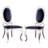 PU Leather Dining Chairs Set of 6, Armless Accent Chairs with Unique Highback, Luxury Dining Room Chair with X-Shaped Stainless Steel Legs, Mid-Century Modern Dining Side Chair-51876149-51876151-51876145
