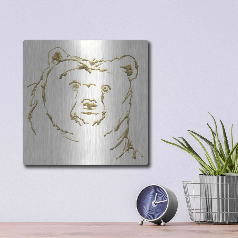 «Ours brun doré» par Chris Paschke, H 12 po x l 12 po