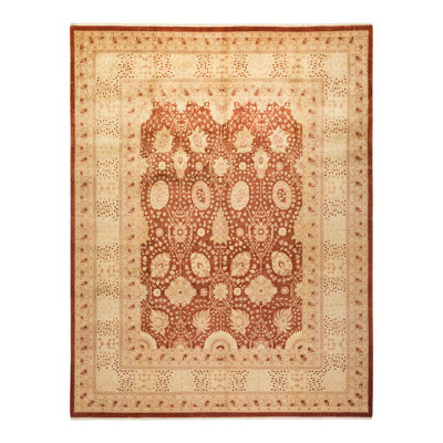 Tapis unique en laine noué à la main 8 pi 1 po x 10 pi 4 po nouvel âge Keenan