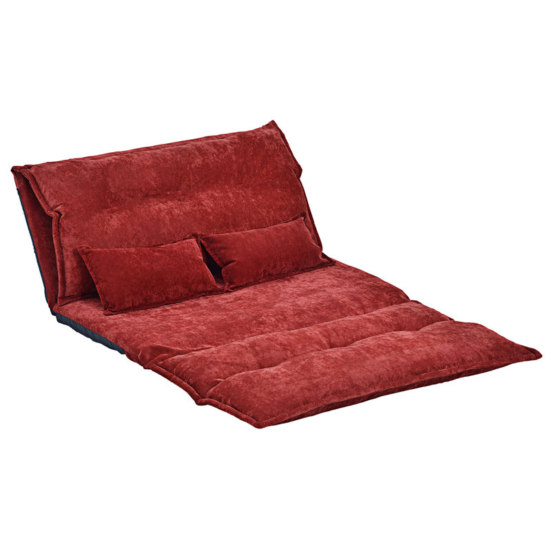 Canapé rembourré Budapest, Polyester rouge