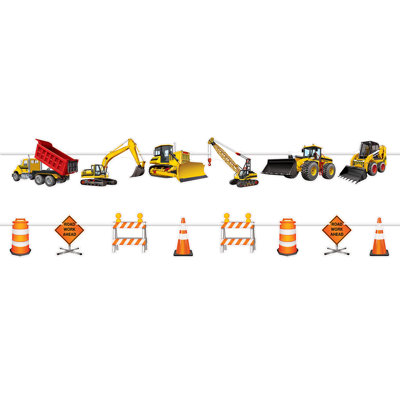 Ensemble de banderoles Construction