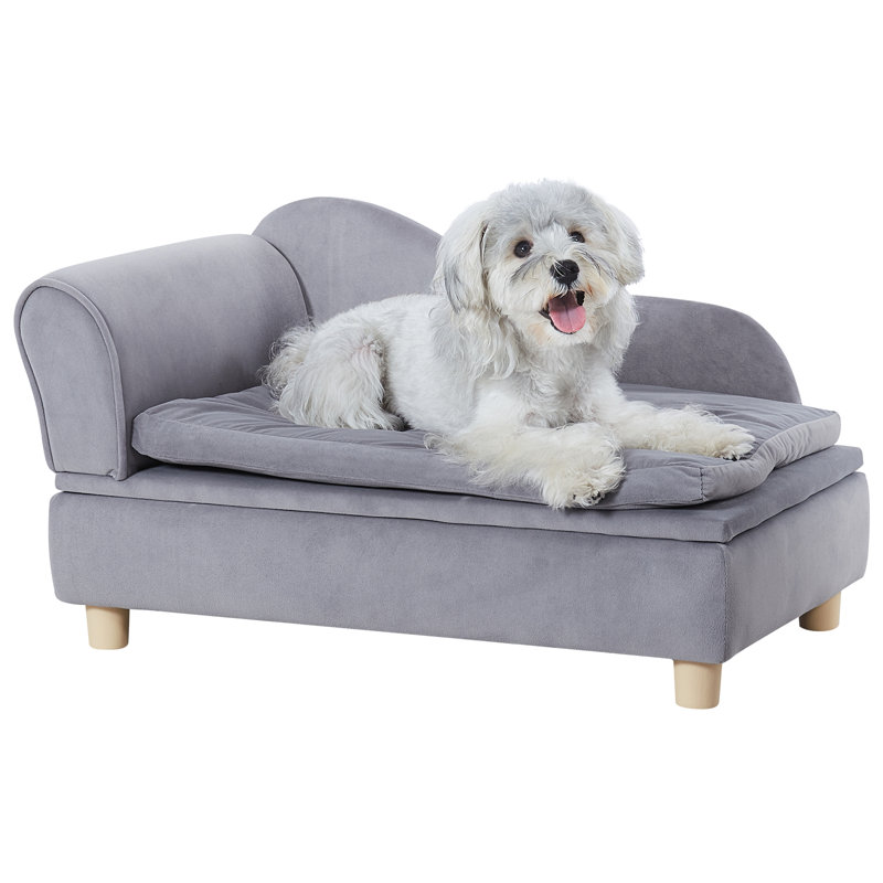 Tucker Murphy Pet™ Pet Sofa, Dog Couch for Medium-Sized Dogs and Cats, Soft Velvety Dog Sofa Bed, H 16 po x l 30 po x P 18 po