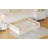 Wood Upholstered Platform Bed With Guardrail And Pillow-29372759