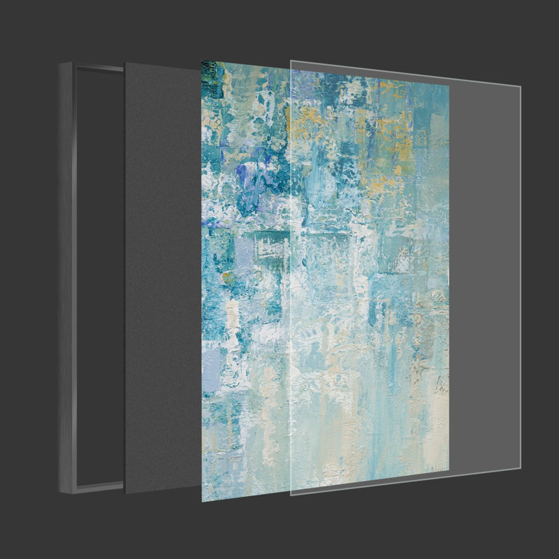 Abstrait, ensemble de 3 impressions sur toile tendues, Noir, H 16 po x l 36 po x P 1,5 po