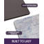 Tapis de sol de cuisine rembourré anti-fatigue, format couloir 23 x 86 pouces, bleu