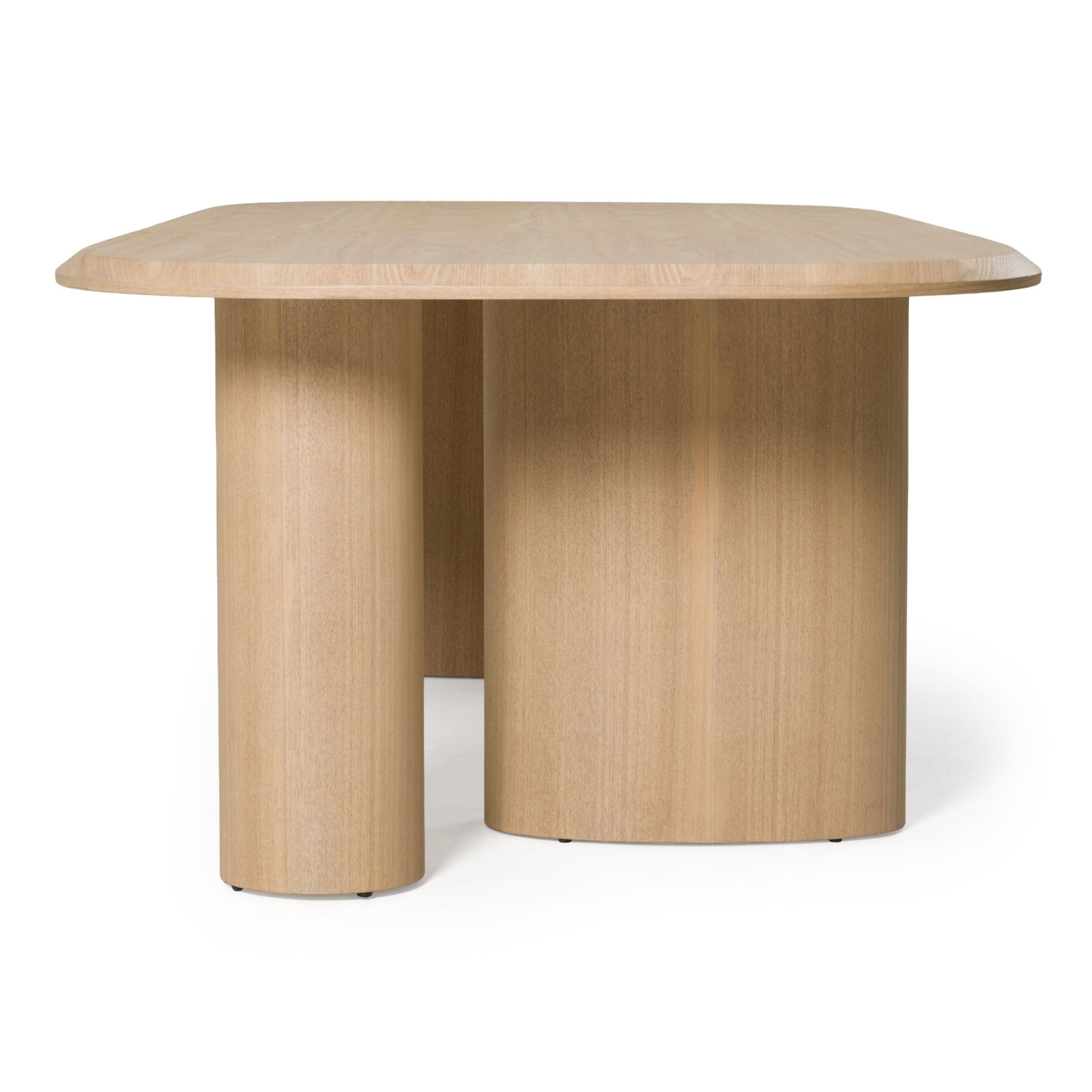 Elise 87'' Oval Dining Table, 30" H x 118" L x 47.2" W, Natural Ash
