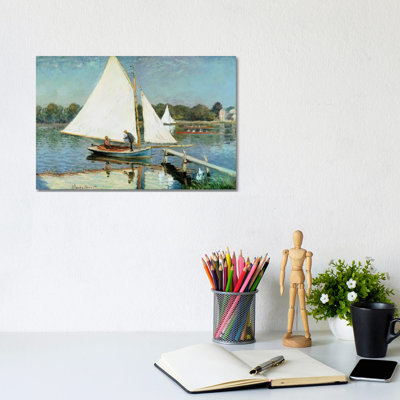 Voile à Argenteuil, vers 1874 - Giclée sur toile tendue avec châssis