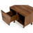 Clovis 1 - Drawer Solid Wood Nightstand in Walnut