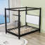 Canopy Bed with Upholstered Headboard-204673554-204673552