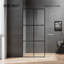Cabine de douche rectangulaire réversible avec panneau fixe l 34 "x P 48" x H 74 "