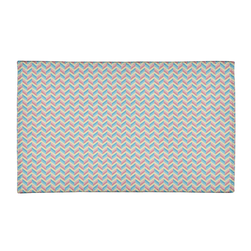 Chenille Chevron Indoor Rug, Rectangle 3' x 5'