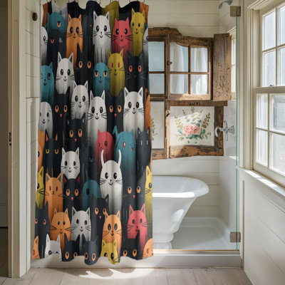 Spooky Cats - Premium Shower Curtain