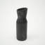 Vase | Longpi Pottery Black Vase | Handcrafted Tribal Decorative Accent | 3.5x3.5x11" 