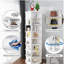 Étagère à chaussures rotative, étagère de rangement rotative à 8 niveaux, organisateur de chaussures pivotant sur 360 °, pouvant contenir 32 paires de chaussures (8 niveaux, blanc)