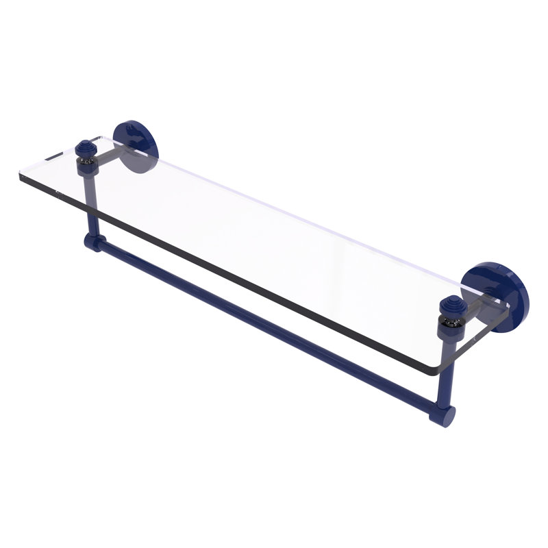 Tablette flottante avec barre à serviettes Southbeach, H 5 po x l 22 po x P 5 po, Bleu méditerranéen