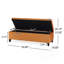 Repose-pieds de rangement polyvalent avec compartiment spacieux et structure en bois robuste, parfait pour les sièges et l'organisation supplémentaires.