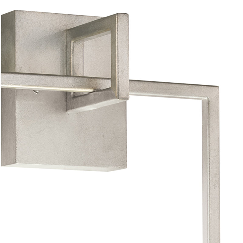 Delphi Armed Sconce, Silver