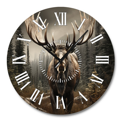 Horloge murale Brown Brown