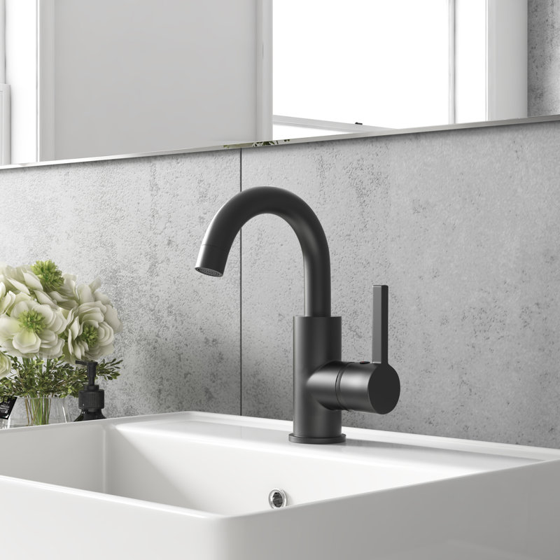 Single-handle Bathroom Faucet, Black
