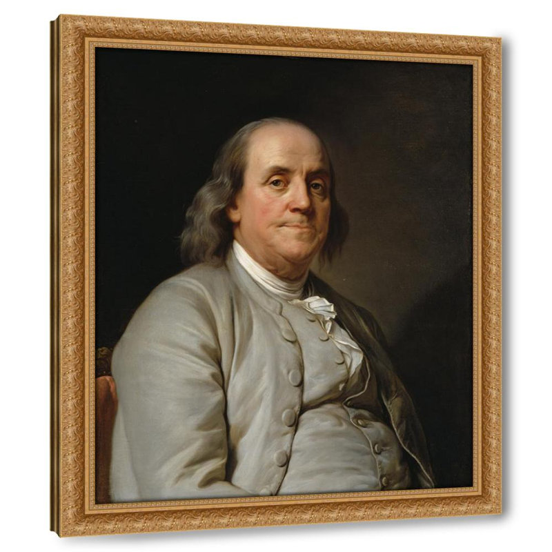 Benjamin Franklin, 31" H x 26" W