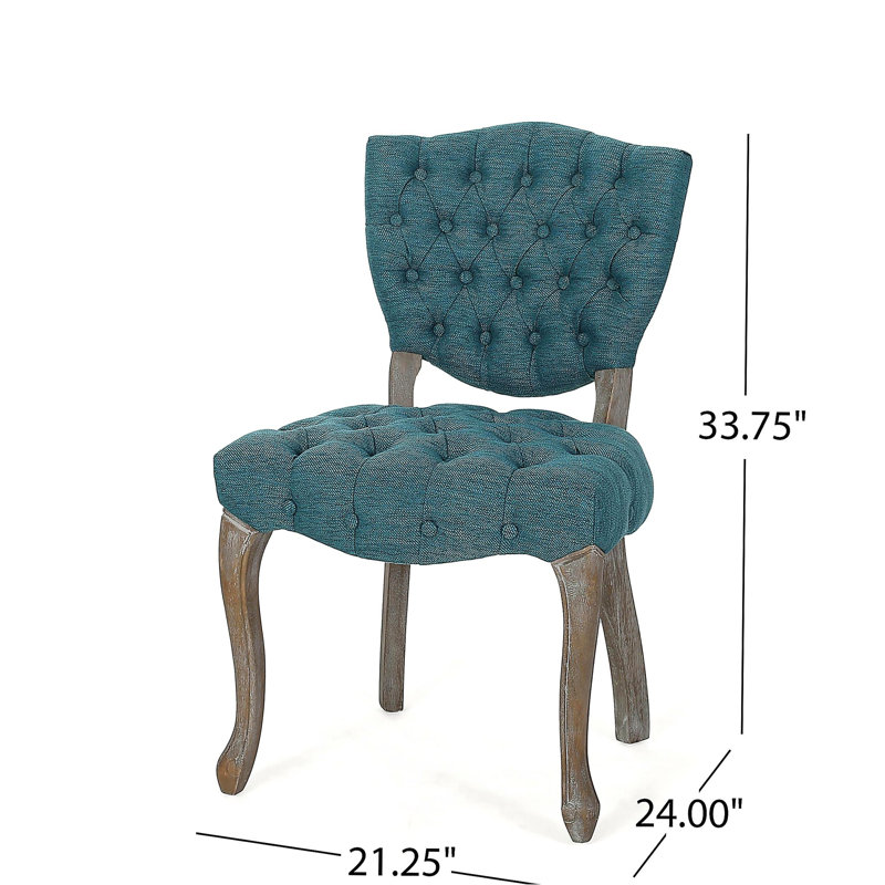 Élégant fauteuil en velours, Bleu, Marron clair