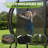 Outdoor Play Highlights Albott 12FT Outdoor Trampoline with Enclosure Net and Ladder, Recreational Trampolines for Kids and Adults, Quick Connect Frame, ASTM Approval-110355985