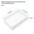 19.63"x13.69" White Ceramic Rectangular Bathroom Sink
