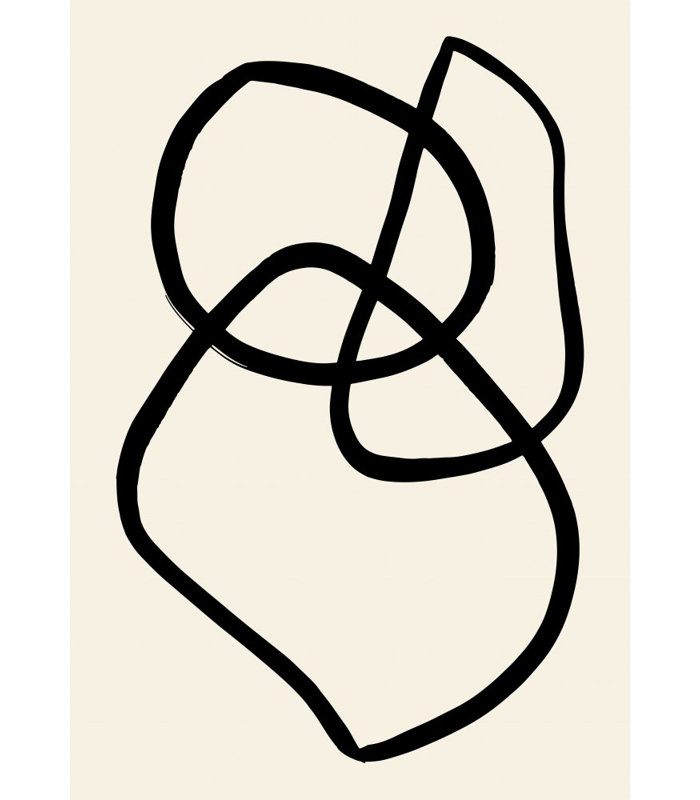 Lines 03 Canvas Print, Beige, 76.2 cm H x 50.8 cm W