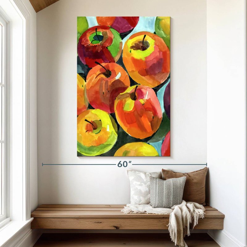 Yarlin Still Life Apples, 51" H x 34" W