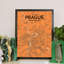Prague City Map - No Frame Print-926568471